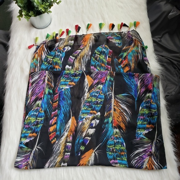 Rainbow Feather Scarf - Picture 5 of 5